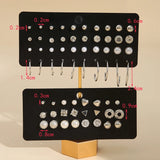 Zircon Lovely Silver Earrings Set, 32 Pairs