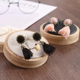 Solid Wood Jewelry Eearrings Display Stand Set