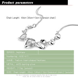 Bohemian Double Snake Chain Choker Necklace 925 Silver