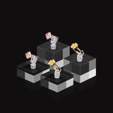 Acrylic Ring Display Stand Jewelry Showcase Organizer Holder