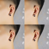 Crosses Pattern Sun Dragon Men's Earrings Clip On Earring