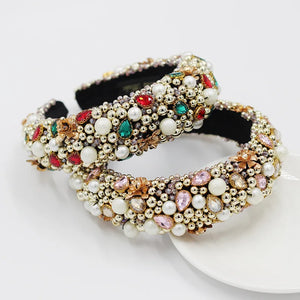 Colorful Crystal Beads Hairbands for Women Wedding Party