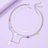 Crystal Butterfly Pendant Necklace For Women Love Tai Chi Choker Necklace