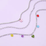 Crystal Butterfly Pendant Necklace For Women Love Tai Chi Choker Necklace
