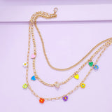 Crystal Butterfly Pendant Necklace For Women Love Tai Chi Choker Necklace