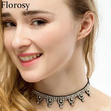Crystal Collar Choker Women Maxi Rope Chain Statement Party Necklace