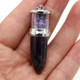 Crystal Column Stone Pendant for Jewelry Necklace Bracelet