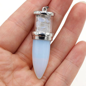 Crystal Column Stone Pendant for Jewelry Necklace Bracelet