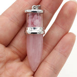 Crystal Column Stone Pendant for Jewelry Necklace Bracelet