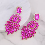 Crystal Dangle Earrings Rhinestone Weddings Party Jewelry