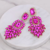Crystal Dangle Earrings Rhinestone Weddings Party Jewelry