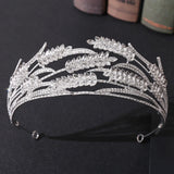 Crystal Wheat Ear Bridal Crown Headband Wedding Rhinestone Headdress