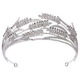 Crystal Wheat Ear Bridal Crown Headband Wedding Rhinestone Headdress