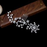 CZ Hair Comb Bridal Headdress Wedding Accessories