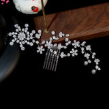 CZ Hair Comb Bridal Headdress Wedding Accessories