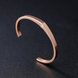 Stainless Steel Cuff Bracelet Opening Bangle