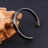 Stainless Steel Cuff Bracelet Opening Bangle