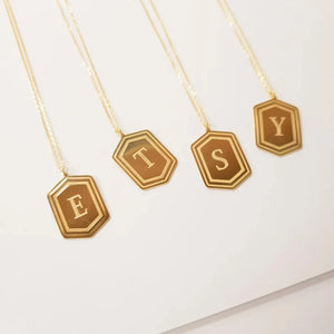 26 Letters Necklace Personalised for Women Men Stainless Steel