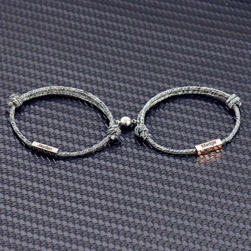 Couple Bracelet Magnetic Clasp Chain Men Jewelry