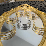 Stainless Steel Zircon Name Bracelet Adjustable Full Diamond Letter Bracelet