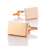 Personalized Engrave Rectangle Cufflinks for Men