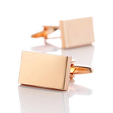 Personalized Engrave Rectangle Cufflinks for Men