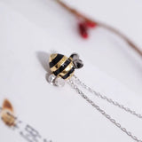 Bee 925 Sterling Silver Necklace & Pendant Choker Jewelry