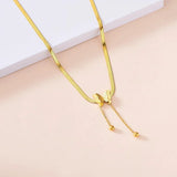 Butterfly Charm Chain Choker Necklace Stainless Steel Women's Jewelry