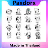 Cartoon Animal S925 Sterling Silver Beads for Pan Charms Bracelet