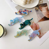 Cartoon Cat Hairpin Acetate Fiber Hair Clips for Women Girls
