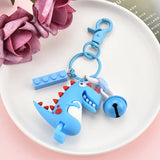 Dino Keychain Pendant T-Rex Doll Couple Keychain Pendant