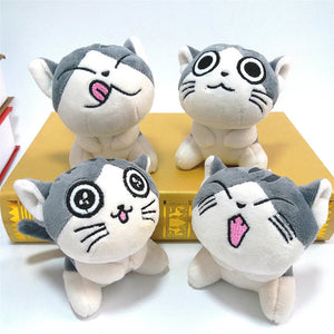 Cat Plush Stuffed Doll Keychain Bag Pendant Charms Animal Key Chain Ring Holder