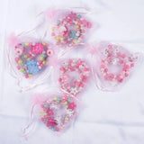 Kids Cartoon Wooden Flower Animal Jewelry Set for Girls