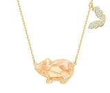 Crystal Charm Pig Necklace for Women Chain Gift