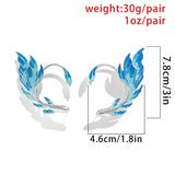 Goldfish Gradient Ear Clip Earrings Sweet Girls Gift