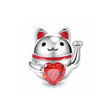 925 Sterling Silver Rabbit Bear Mushroom Cup Charm Bead for Bracelet