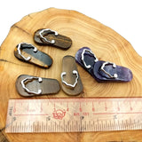 Silver Plated Slipper Pendant with Amethyst & Rose Quartz Gemstones