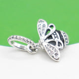 Paw Print & Heart Charm Beads for Silver 925 Bracelet DIY Jewelry