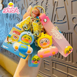 Duck Keychain Cartoon Animal Key Holder Women Couple Bag Car Pendant Key Ring