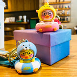 Duck Keychain Cartoon Animal Key Holder Women Couple Bag Car Pendant Key Ring