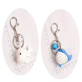 3D Dolphin Whale Alloy Keychain Bell Pendant Men Women Backpack Jewelry