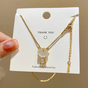 Tiger Pendant Necklace Women's Clavicle Chain Party Necklace