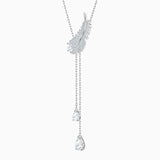 Element Feather Crystal Shape Necklace for Women