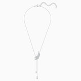 Element Feather Crystal Shape Necklace for Women