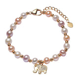 CZ Zircon Inlaid OT Buckle Bracelet for Girls
