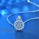 D Moissanite Necklace 925 Sterling Silver Pendant Necklaces For Women