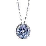 D-color Diamond Pendant 11.0 Carbon Diamond Collar Chain Necklace