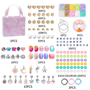 DIY Bracelet Making Kit with Charms, Beads, String