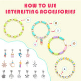 DIY Bracelet Making Kit with Charms, Beads, String