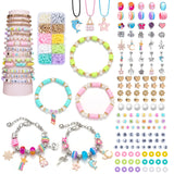 DIY Bracelet Making Kit with Charms, Beads, String